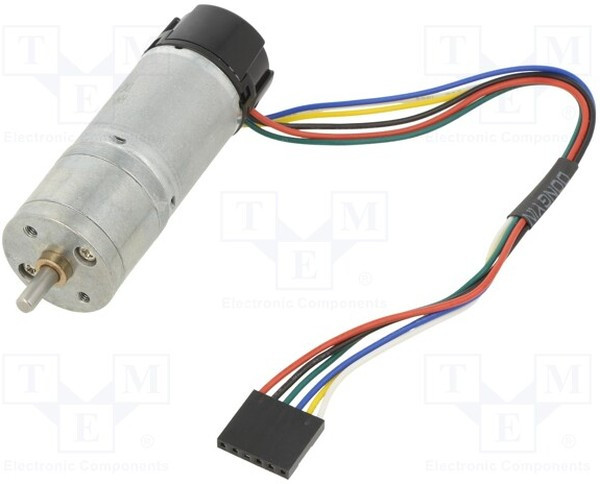 4827, Двигатель: DC, с энкодером, с редуктором, LP, 6ВDC, 2,4А, 99: 1, 104г