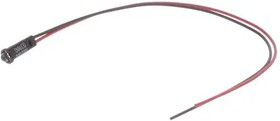 558-0701-023F, LED Panel Mount Indicators Red panel mount 6in lead, PVC Free