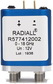 R577413032, Radiall Coaxial Switches DPDT Ramses SMA 18GHz Failsafe 28Vdc