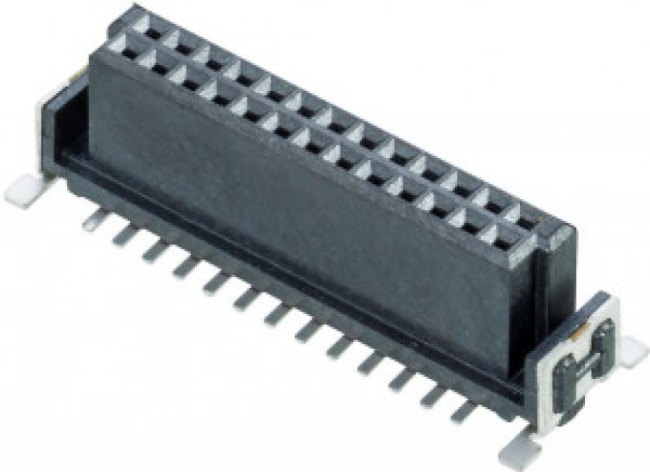 M55-6002642R, Board to Board &amp; Mezzanine Connectors 26P 1.27 SMC Female Vertical SMT Type