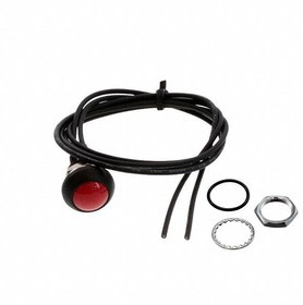 PB6B2RS3M1CAL00Y500, Pushbutton Switches PB Off/ON RC Red M1 Term IP68 .5m LHS