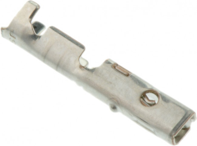 SWPR-001T-P025, Контакт для розетки серия JWPF, обжимной 22-26AWG, медный сплав луженый