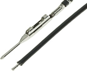 217793-1124, Rectangular Cable Assemblies SQUBA 1.8 M-S 300MM 22 AWG LEADS BK Sn