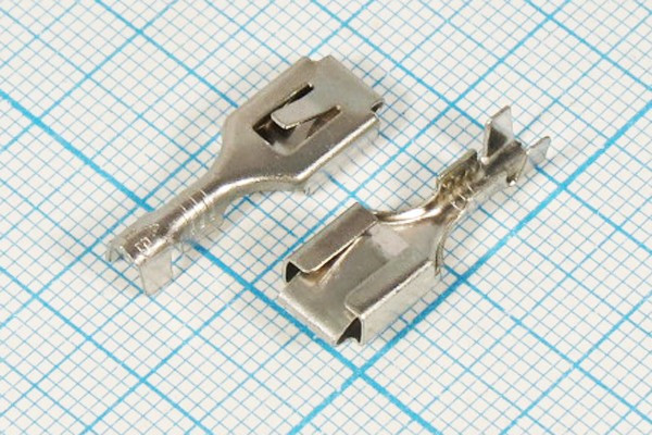 Клемма розетка, 6,4x0,8, 1,0-1,5мм2