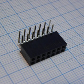 DS1024-2X7R2, (PBD-14R), Гнездо на плату 2.54мм