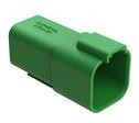AT04-6P-GRN, Conn Housing RCP 6 POS Crimp ST Cable Mount Green Box
