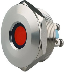 623-1103-304F, LED Panel Mount Indicator Uni-Color Red 200mcd 2-Pin Bag