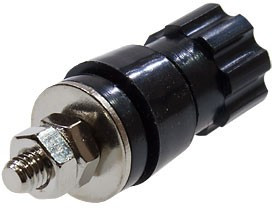 BP-125-EN-DB, гнездо на панель черное (BP-118B)