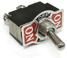 KN3(B)-103 on-off-on, Тумблер трехпозиционный однополюсный KN3(B)-103, 53.5х13х33.5 мм, ON-OFF-ON, SPDT, 6 А, 250 В, 50 мОм, 3 контакта, по