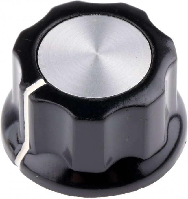 PKES90B1/4, Knobs &amp; Dials 1.012" LINE IND/ALL STR FLUTE KNOB