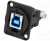 CP30206N, Адаптер USB, конусное отверстие, Гнездо USB Типа B, Гнездо USB Типа A, USB 3.0, FT Series