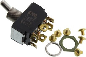 7564K6, SWITCH, TOGGLE, DPDT, 15A, 250V