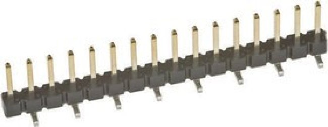 95293-101-08LF, BergStik Series Straight Surface Mount Pin Header, 8 Contact(s), 2.54mm Pitch, 1