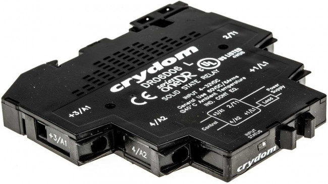 DR06D06, Solid State Relays - Industrial Mount 6A 60VDC Out 4-32VDC In, 11mmUL