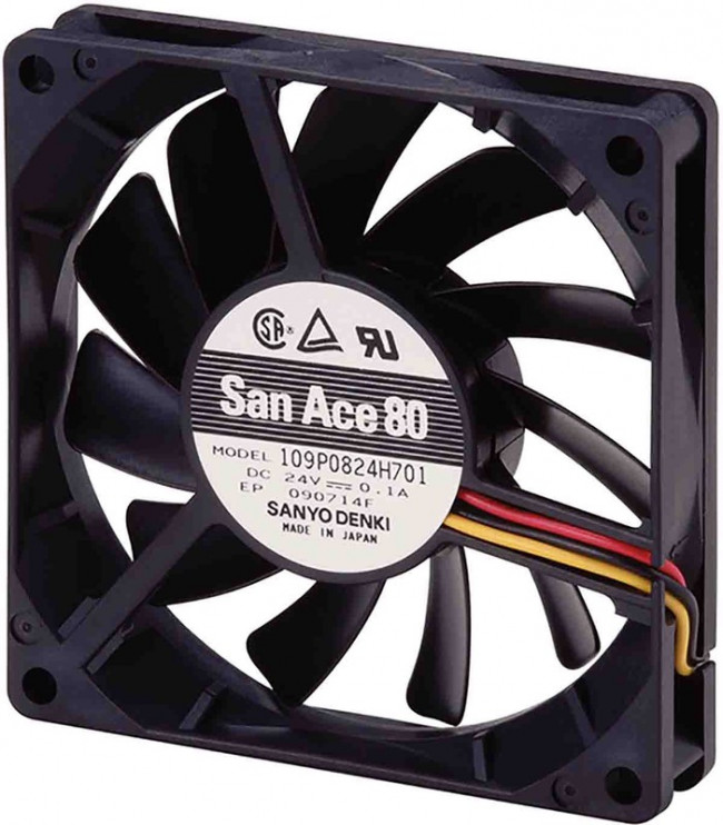 Вентилятор Sanyo Denki 109P0812M702 80х80х15мм,12В, DC, 0.09А, 1.08Вт, качения, 2000об/мин, 2pin Вентилятор Sanyo Denki 109P0812M702 80х80х15мм,12В, DC, 0.09А, 1.08Вт, качения, 2000об/мин, 2pin