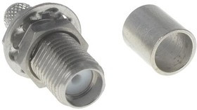 141-0307-412, RF Connectors / Coaxial Connectors STR CRIMP BLKHD JACK STAINLESS STEEL