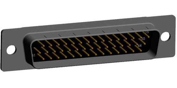 780-M44-113R001, SEAL-D 44 Way Plug-In Mount D-sub Connector Plug, 2.286mm Pitch