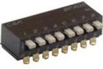 BPA01B, DIP Switches / SIP Switches SPST 0.1A 24VDC 1POS SIDE ACTUATED DIP SW