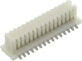 524653071, Гнездо разъема на 30 позиций шаг 0.8мм для поверхностного монтажа контактов с центральной полосой