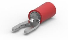 52929-1, PIDG Insulated Crimp Spade Connector, 0.26mm² to 1.65mm², 22AWG to 16AWG, M3.5 (#6) Stud Size Nylon