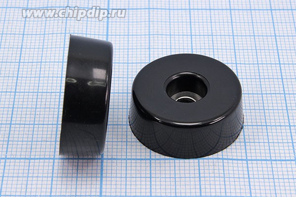 RL-SR-25x23x9, Ножка приборная коническая, армированная шайбой, ø25мм, высота 9мм; №15775 ножка прибор 25x 9\h- 3,5/отв 4,0\резин\конус\