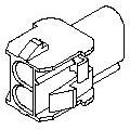 794815-1, Pin &amp; Socket Connectors 02P UMNL CAP HSG HI TEMP