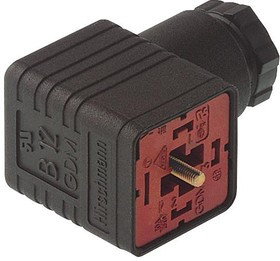 GDM 2011 J BLACK*, RECTANGULAR CONN, RCPT, 2+PE, SCREW