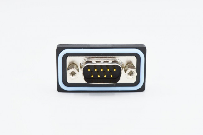 SDF-R09-113L011, D-Sub Standard Connectors 9 pin R/A solder M flash 4-40 int thrd