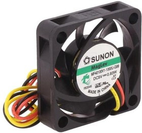 MF40100V1-G99-A, Вентилятор осевой, 5В DC, 40x40x10мм, подшипник Vapo, 13,52куб.м/ч, 27,3дБА