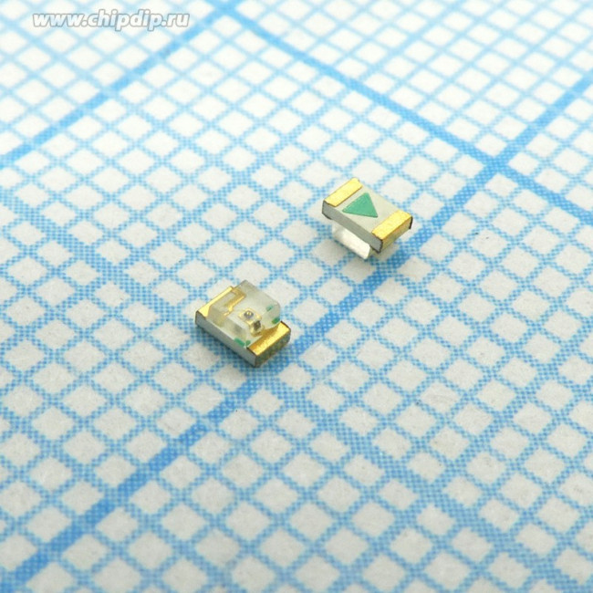 KP-2012SECK, Светодиод smd 2х1,25мм/оранжевый/601нм/ 120-250мкд/ прозрачный/120°