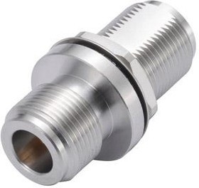 MP006826, РЧ/Коаксиальный адаптер, N, Гнездо, N, Гнездо, Прямой Переходник с Гайкой, 50 Ом