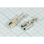 Клемма розетка, 6,4x0,8, 0,5-0,8мм2, нажимная зажим