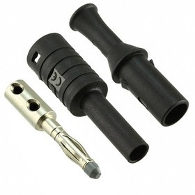 CT2989-0, Test Plugs &amp; Test Jacks DIY 4mm Shth Plug Black