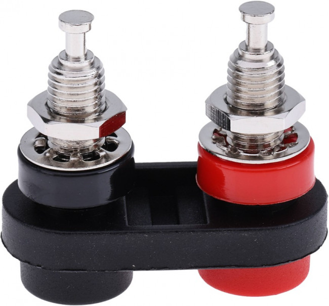 BU-P2269, Black, Red Female Banana Socket, 4 mm Connector, Solder Termination, 15A, 1000V dc, Nickel Plating BU-P2269, Black, Red Female Banana Socket, 4 mm Connector, Solder Termination, 15A, 1000V dc, Nickel Plating