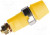 SAB6922AU-GE, Гнездо, "банан" 4мм, 32А, 1кВ, желтый, позолота, винтами, 38,7мм