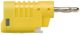 73092-4, Test Plugs &amp; Test Jacks QUICK CONNECT 4mm STACKABLE-YEL