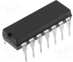 NTE834, IC: компаратор; low-power; Cmp: 4; 1,3мкс; 2?36В; THT; DIP14; 5нА