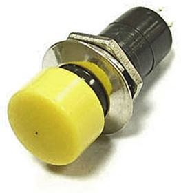 PBS-16C on-(off) желтый, Кнопочный переключатель PBS-16C, ON-OFF, желтый
