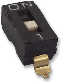 A6S1102H, DIP / SIP переключатель, 1 схем(-а), Ползунок, SMD (Поверхностный Монтаж), SPST, 24 В DC, 25 мА
