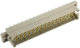 09060322905, Harting 09 06 32 Way 5.08mm Pitch, Type F, 2 Row, Straight DIN 41612 Connector, Plug