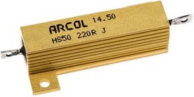 HS50 220R J, Wirewound Resistors - Chassis Mount 50W 220 Ohms 5%