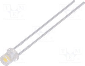 LL-304WC1X-W5-3P, LED; 3mm; white neutral; 780?1300mcd; 100°; Front: flat; 2.6?3.6V LL-304WC1X-W5-3P, LED; 3mm; white neutral; 780?1300mcd; 100°; Front: flat; 2.6?3.6V