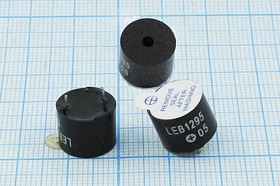 Излучатель звука магнитоэлектрический со встроенным генератором 5В, 12х10мм, 2.3кГц, укороченные выв