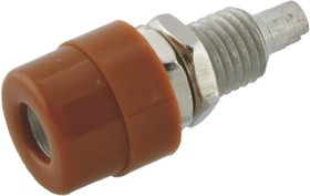 930176105, Brown Female Banana Socket, 4 mm Connector, Solder Termination, 32A, 30 V ac, 60V dc, Tin 930176105, Brown Female Banana Socket, 4 mm Connector, Solder Termination, 32A, 30 V ac, 60V dc, Tin