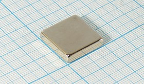 Магнит 20,0x20,0x 5, параллелепипед, Ni, N35