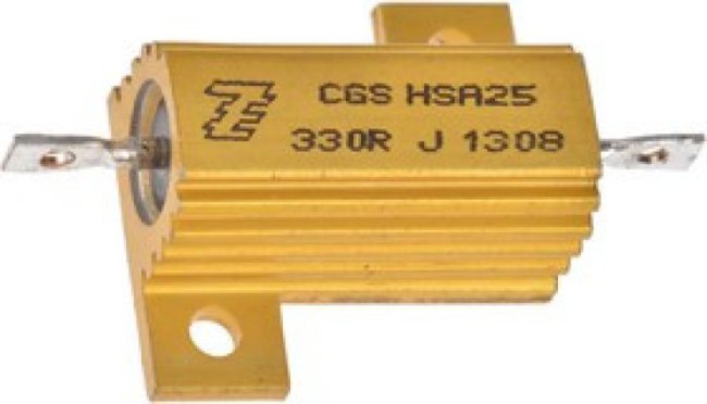 HSA25330RJ, 330 25W Wire Wound Chassis Mount Resistor HSA25330RJ ±5% HSA25330RJ, 330 25W Wire Wound Chassis Mount Resistor HSA25330RJ ±5%