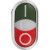 36-5542, Кнопка LA32 красно-зеленая «Пуск-Стоп» с подсветкой NO+NC