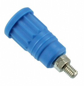 CT2243-6, Test Plugs &amp; Test Jacks 4mmSafetyJack,M4Stud Push-In, Blue