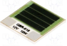 GBR618-12-10-2, Резистор толстопленочный нагревательный, приклеивание, 14,4 Ом, 10Вт