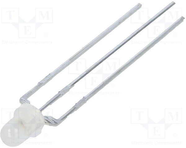 SSL-LX3059IGW, LED; 3mm; red/green; 60°; Front: convex; 2?2.2V; No.of term: 3